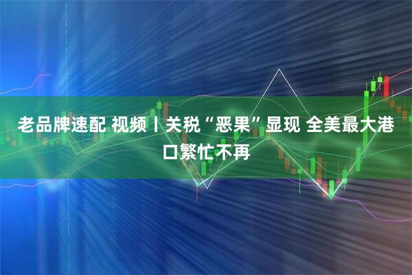 老品牌速配 视频丨关税“恶果”显现 全美最大港口繁忙不再