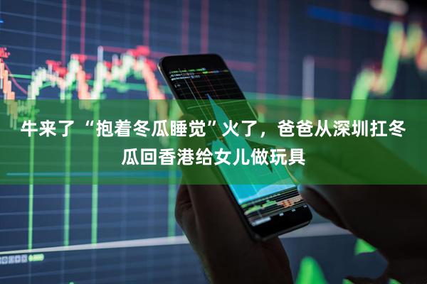 牛来了 “抱着冬瓜睡觉”火了，爸爸从深圳扛冬瓜回香港给女儿做玩具