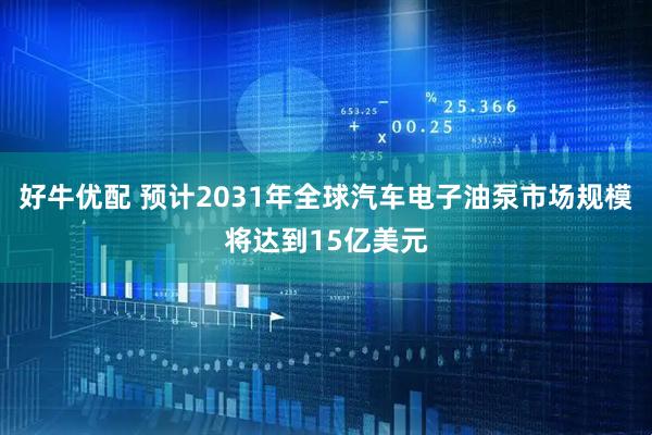 好牛优配 预计2031年全球汽车电子油泵市场规模将达到15亿美元