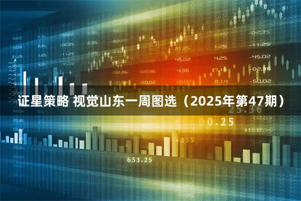 证星策略 视觉山东一周图选（2025年第47期）