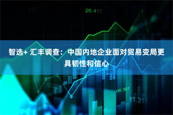 智选+ 汇丰调查:中国内地企业面对贸易变局更具韧性和信心